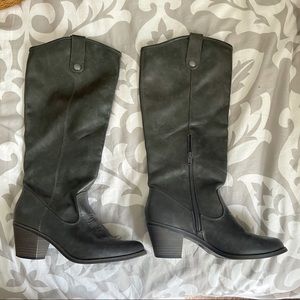 Gray Western Style Boots, size 8.5